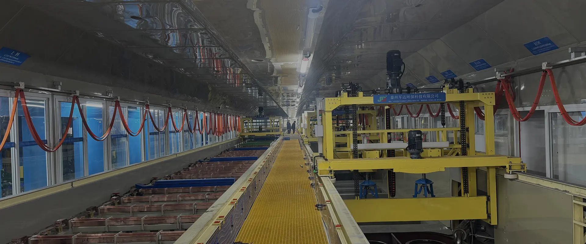 Linia produkcyjna do twardego chromowania i anodowania cylindrów hydraulicznych